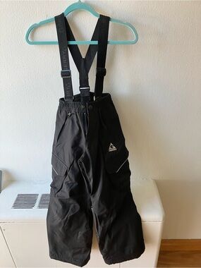 Gerry Weber Black Kid’s Snow Pants with Adjustable Suspenders